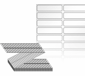 50 x 12 (mm) ZL050012LG 흰색 아트 광택지 [24,000라벨/Box]