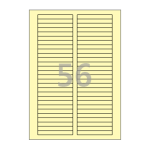 80 x 10 (mm) CL656Y 연노란색 모조지