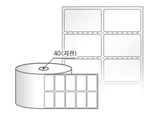 RS045027LG(아트지) 라벨크기: 45 x 27 (mm) , 지관: 40mm [4,000라벨/Roll]