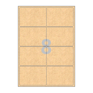100 x 70 (mm) CL424KR 갈색 크라프트