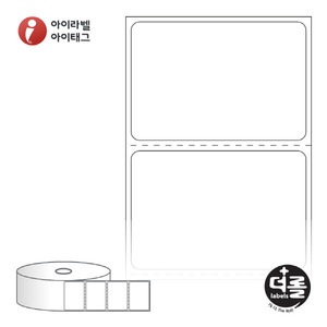 RJ5035 (40지관), 흰색 모조 잉크젯, 50 x 35 (mm) [850라벨/Box]
