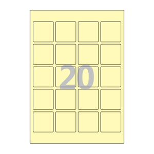 45 x 45 (mm) CL420Y 연노란색 모조지