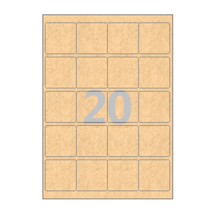 50 x 50 (mm) CL445KR 갈색 크라프트