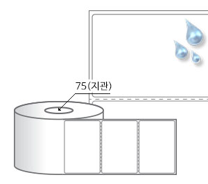 RL9061PP, 흰색(방수) PP, 90 x 61 (mm) , 지관: 75mm [2,000라벨/Roll]
