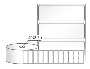 RS6020LG(아트지) 라벨크기: 60 x 20 (mm), 지관: 40mm [3,000라벨/Roll]