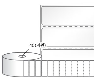 RS6020LG(아트지) 라벨크기: 60 x 20 (mm), 지관: 40mm [3,000라벨/Roll]