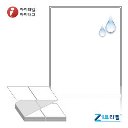 ZL100124PPDT, 흰색(방수) PP 감열지, 100 x 124 (mm) [1,000라벨/Box]