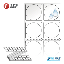 ZL030030PO, 흰색(방수) PO, Φ30 (mm) 원형, Thermal Transfer - 리본 필요 [8,000라벨/Box]