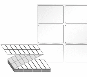 50 x 35 (mm) ZL050035LG 흰색 아트 광택지 [8,000라벨/Box]