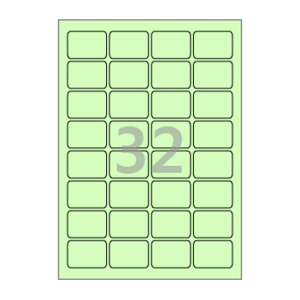 45.9 x 30 (mm) CL548G 연녹색 모조지