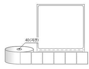 RS6056DT(감열지) 라벨크기: 60 x 56 (mm), 지관: 40mm [500라벨/Roll]