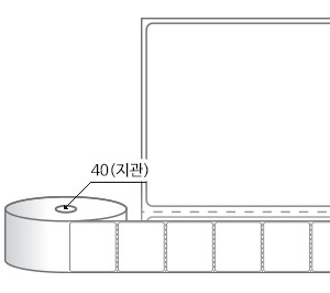 RS6056DT(감열지) 라벨크기: 60 x 56 (mm), 지관: 40mm [500라벨/Roll]