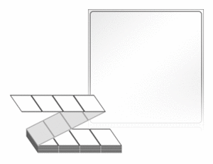80 x 80 (mm) ZL8080LG 흰색 아트 광택지 [2,000라벨/Box]