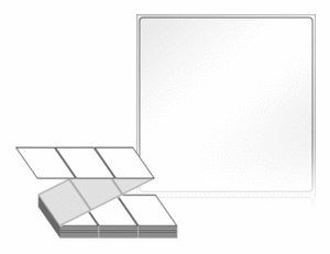 90 x 90 (mm) ZL9090LG 흰색 아트 광택지 [1,500라벨/Box]