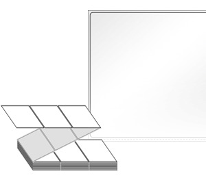 90 x 90 (mm) ZL9090LG 흰색 아트 광택지 [1,500라벨/Box]