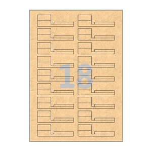 30 x 13 (mm) SL729KR 갈색 크라프트