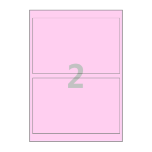 196 x 125 (mm) CL812P 분홍색 모조지