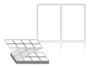 50 x 80 (mm) ZL050080DT 흰색 감열지 [4,000라벨/Box]