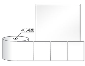 RS10086LG(아트지) 라벨크기: 100 x 86 (mm), 지관: 40mm [500라벨/Roll]