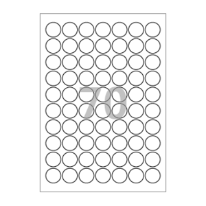 25 (mm) 원형 CL570 흰색모조지