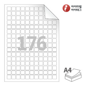 15 x 15 (mm) RV576 흰색 모조 시치미