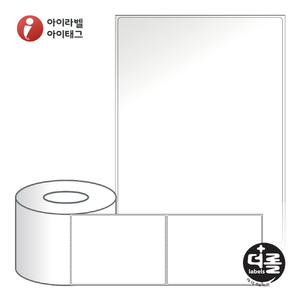 RL100137LG (75지관), 흰색(광택) 아트지, 100 x 137 (mm) [1,000라벨/Roll]