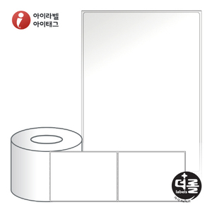 RL100137LG (75지관), 흰색(광택) 아트지, 100 x 137 (mm) [1,000라벨/Roll]