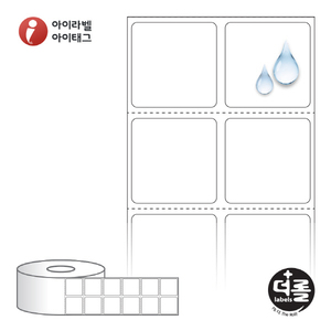 RS031031PP (40지관), 흰색(방수) PP, 30 x 30 (mm) [3,000라벨/Roll]