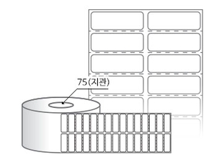RL035012DT(감열지) 라벨크기: 35 x 12 (mm), 지관: 75mm [20,000라벨/Roll]