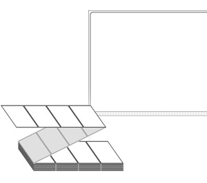 100 x 80 (mm) ZL10080DT 흰색 감열지 [2,000라벨/Box]
