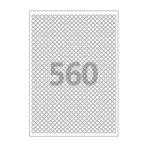 Φ8 (mm) 원형 CL460 흰색모조지