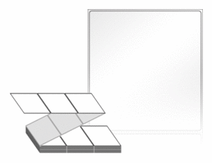 100 x 107 (mm) ZL100107LG 흰색 아트 광택지 [1,500라벨/Box]
