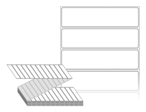 100 x 25 (mm) ZL10025DT 흰색 감열지 [6,000라벨/Box]
