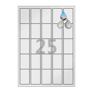 35 x 55 (mm) CJ255SU 은색 광택 방수 잉크젯