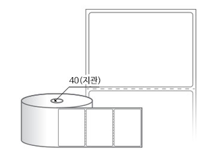 RS8056DT 라벨크기: 80 x 56 (mm) , 지관: 40mm [500라벨/Roll]