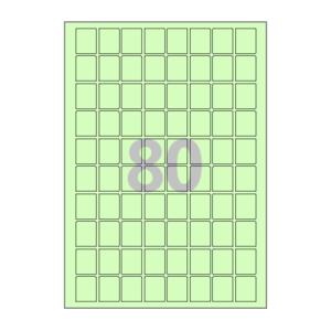 21 x 26 (mm) CL280G 연녹색 모조지