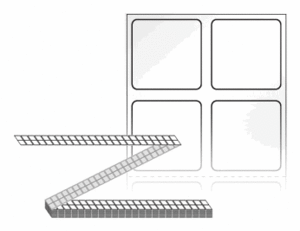 20 x 20 (mm) ZL020020LG 흰색 아트 광택지 [24,000라벨/Box]