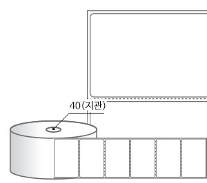 RS7044DT(감열지) 라벨크기: 70 x 44 (mm), 지관: 40mm [750라벨/Roll]