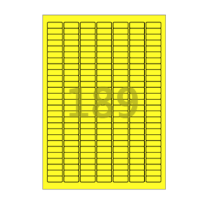 25.4 x 10.02 (mm) CL589TY 노란색 모조지