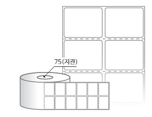 RL040031DT(감열지) 라벨크기: 40 x 31 (mm), 지관: 75mm [8,000라벨/Roll]
