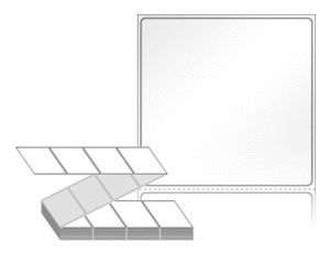 75 x 73 (mm) ZL7573LG 흰색 아트 광택지 [2,000라벨/Box]