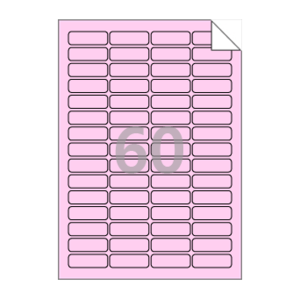 49 x 15 (mm) RV560P 분홍색 모조 시치미