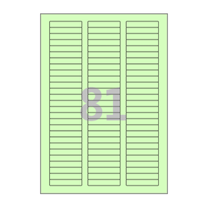 53 x 9.97 (mm) CL681G 연녹색 모조지