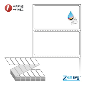 60 x 31 (mm) ZJ6031WU 흰색 무광방수 잉크젯 (잉크젯 전용)[2,400라벨/Box]