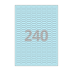 22 x 7.5 (mm) CL240B 하늘색 모조지