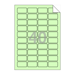 46.9 x 26.902 (mm) RV540G 연녹색 모조 시치미