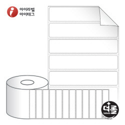 RS10020RVDT, 흰색 시치미 감열라벨, 100 x 20 (mm), 지관 : 40mm - 리본 불필요  [3,500라벨/Roll]