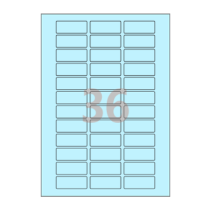50 x 20 (mm) CL536B 하늘색 모조지