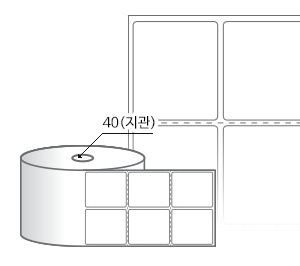 RS045052DT 라벨크기: 45 x 52 (mm) , 지관: 40mm [1,000라벨/Roll]
