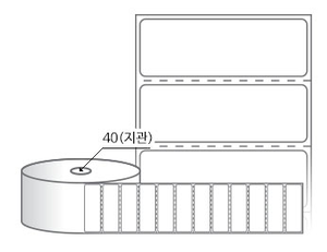 RS6020DT(감열지) 라벨크기: 60 x 20 (mm), 지관: 40mm [1,500라벨/Roll]